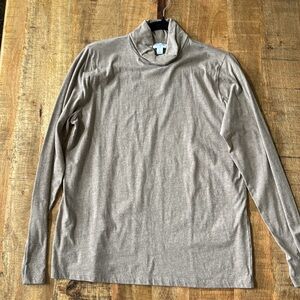 COPY - Navy Tissue Turtleneck Top